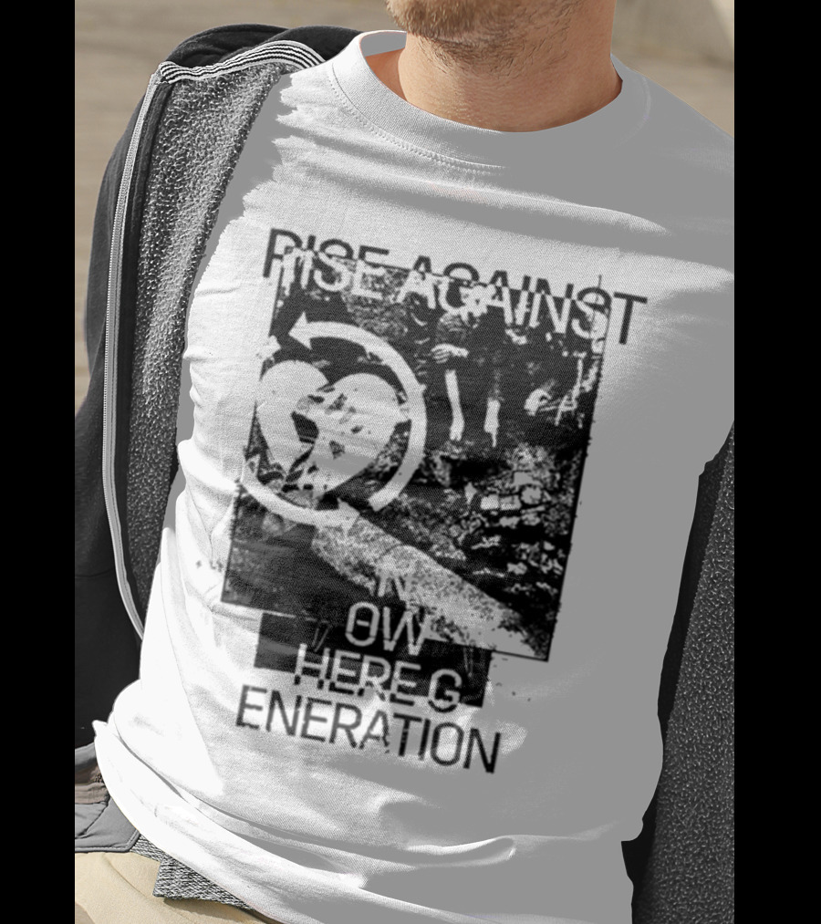 Rise Against Nowhere Generation Street Kids Stop Skeleton T-Shirt