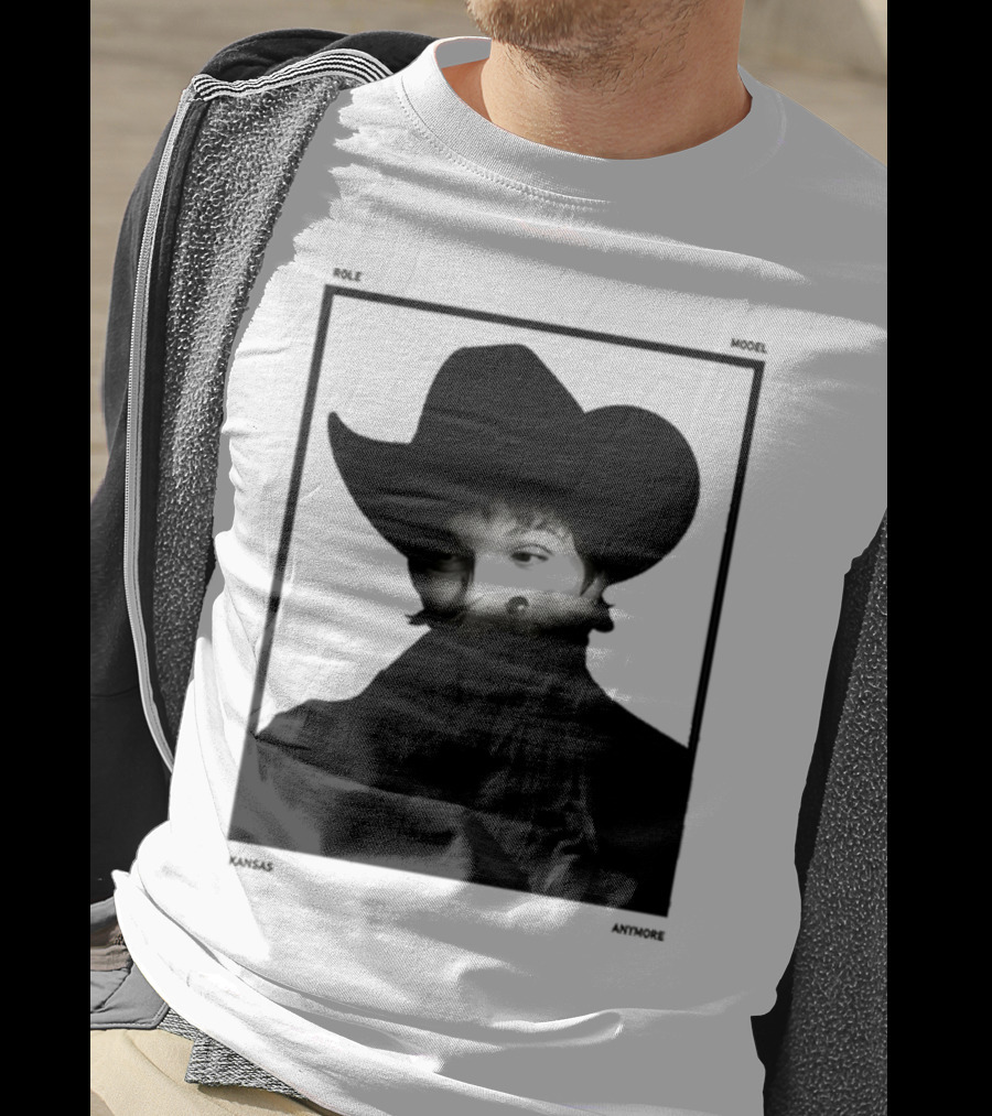 Role Model Anymore Kansas Cowboy Hat Boyfriend Fit Girls T-Shirt