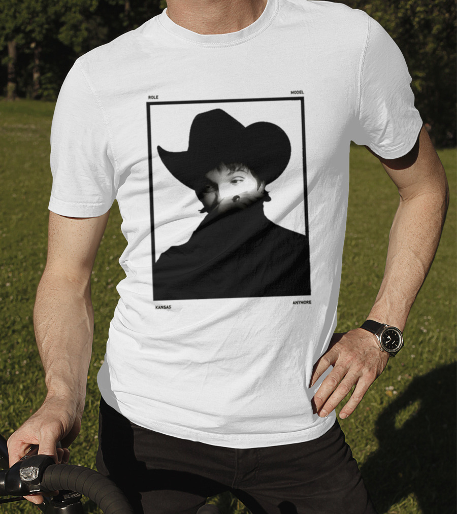 Role Model Anymore Kansas Cowboy Hat Boyfriend Fit Girls T-Shirt