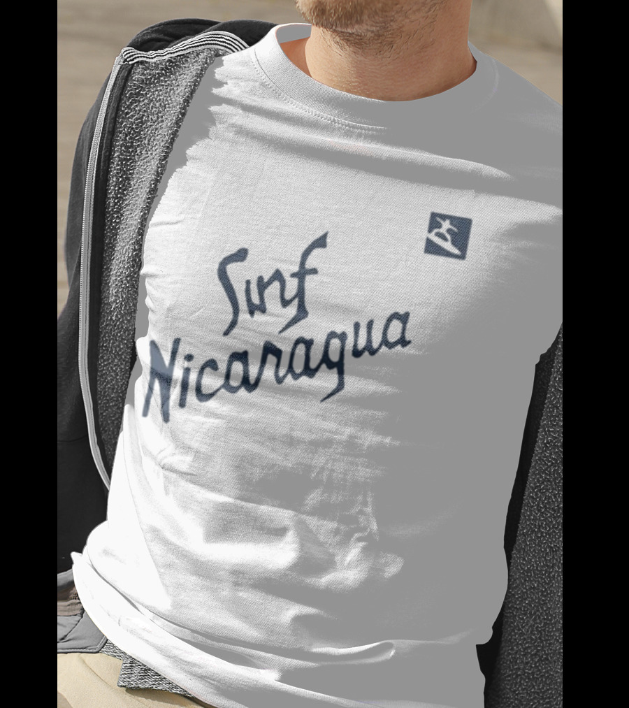 Real Genius Surf Nicaragua Surfboard Icon T-Shirt
