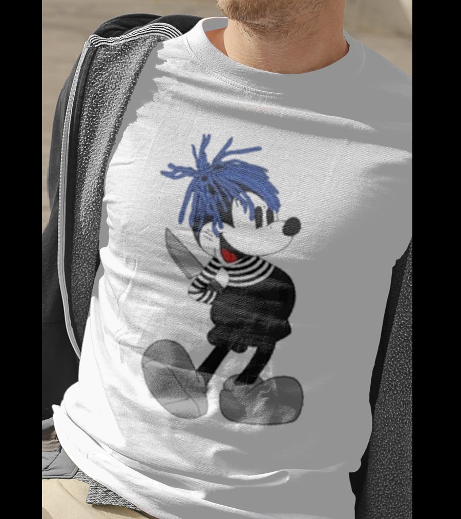 Revenge X Sad Knife Character With Blue Hair And Red Eyes T-Shirt