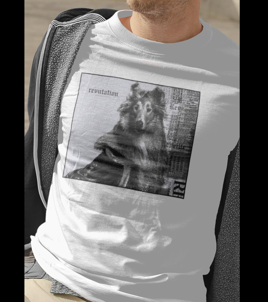 Revutation Reveille Collie Newspaper Style T-Shirt
