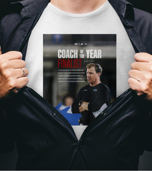2024 Eddie Robinson Coach Of The Year Finalist SMU Mustangs Recognizing Outstanding Contributions T-Shirt