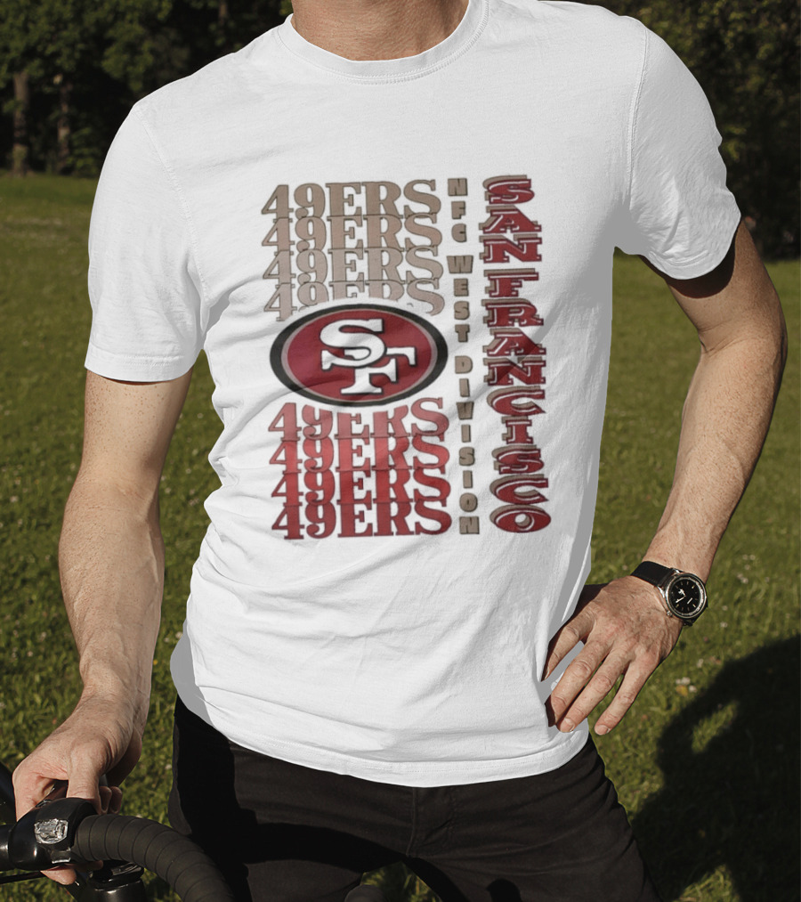 San Francisco 49ers NFC West Division 49ers SF Logo T-Shirt