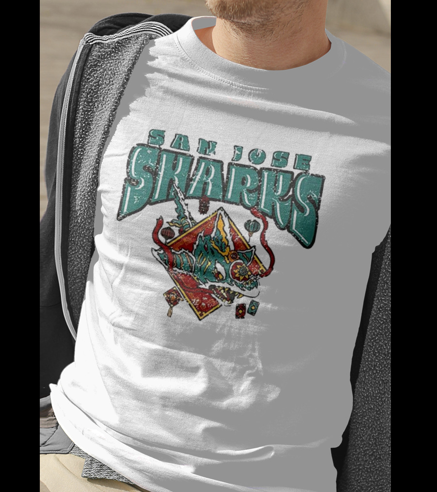 San Jose Sharks 2025 Lunar New Year Blue 84 T-Shirt