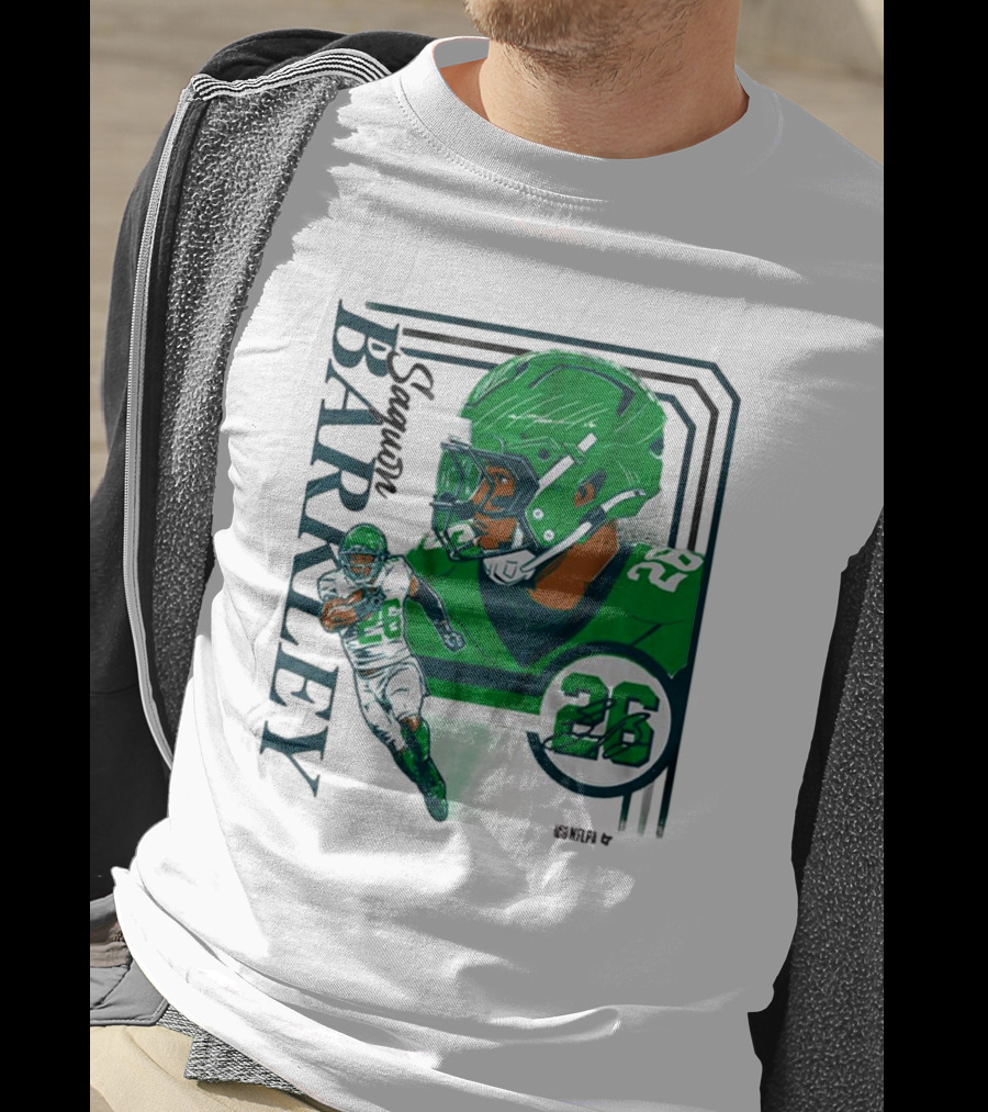Barkley 26 NFL Philadelphia Eagles Signature Collage T-Shirt