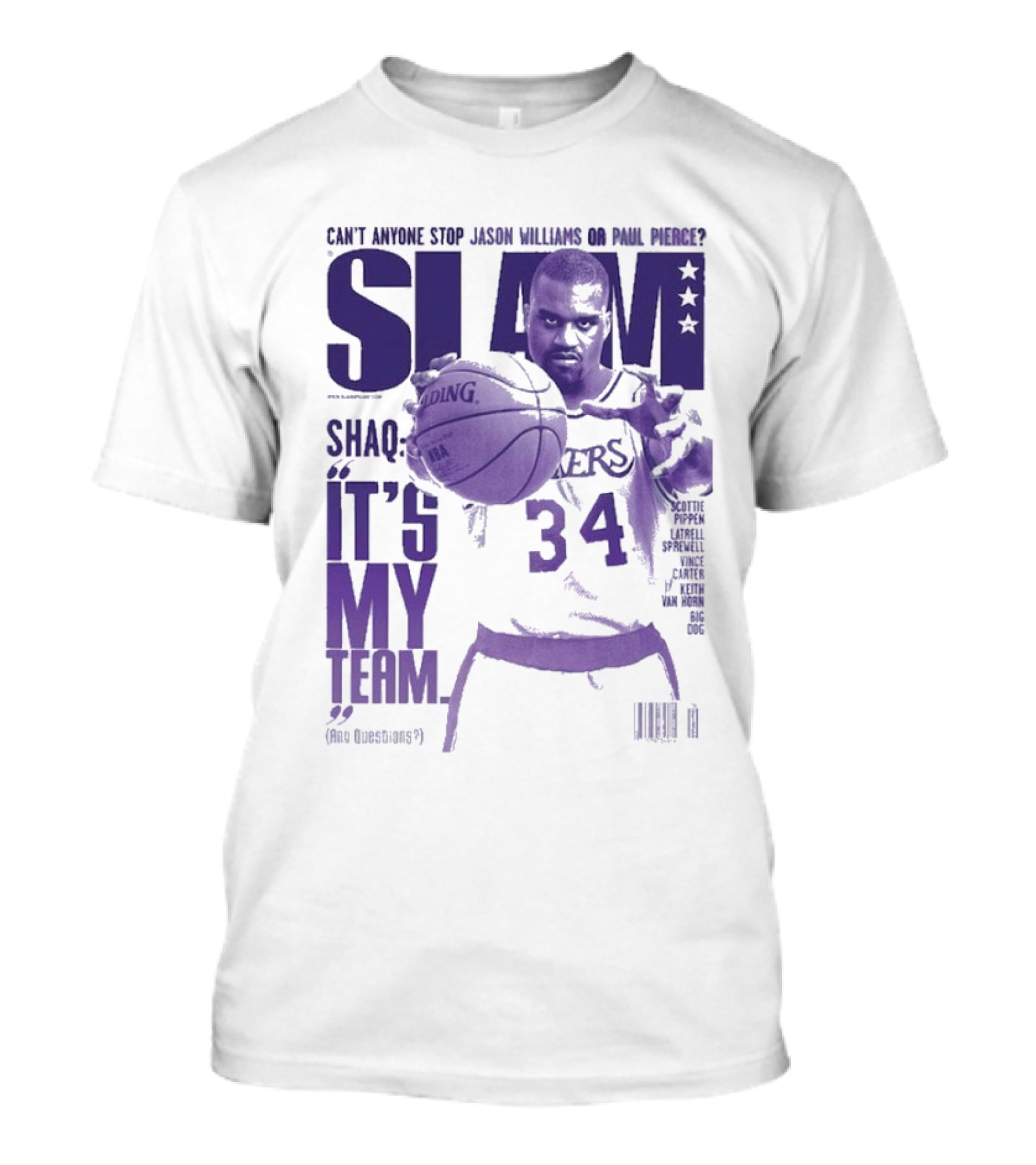 SLAM Shaquille O’Neal Lakers It's My Team 34 T-Shirt