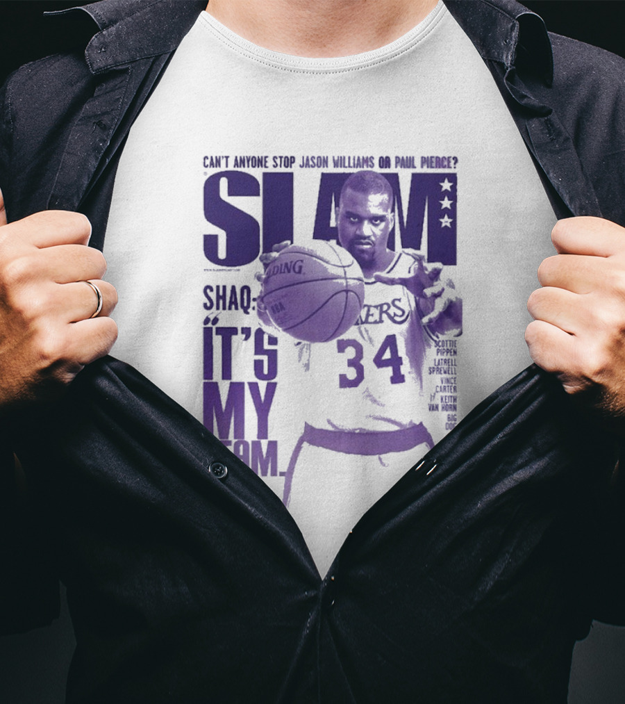 SLAM Shaquille O’Neal Lakers It's My Team 34 T-Shirt