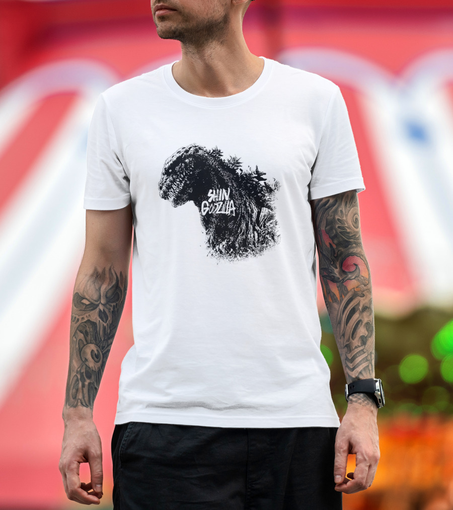 Shin Godzilla Persecution Of The Masses Kaiju Silhouette T-Shirt