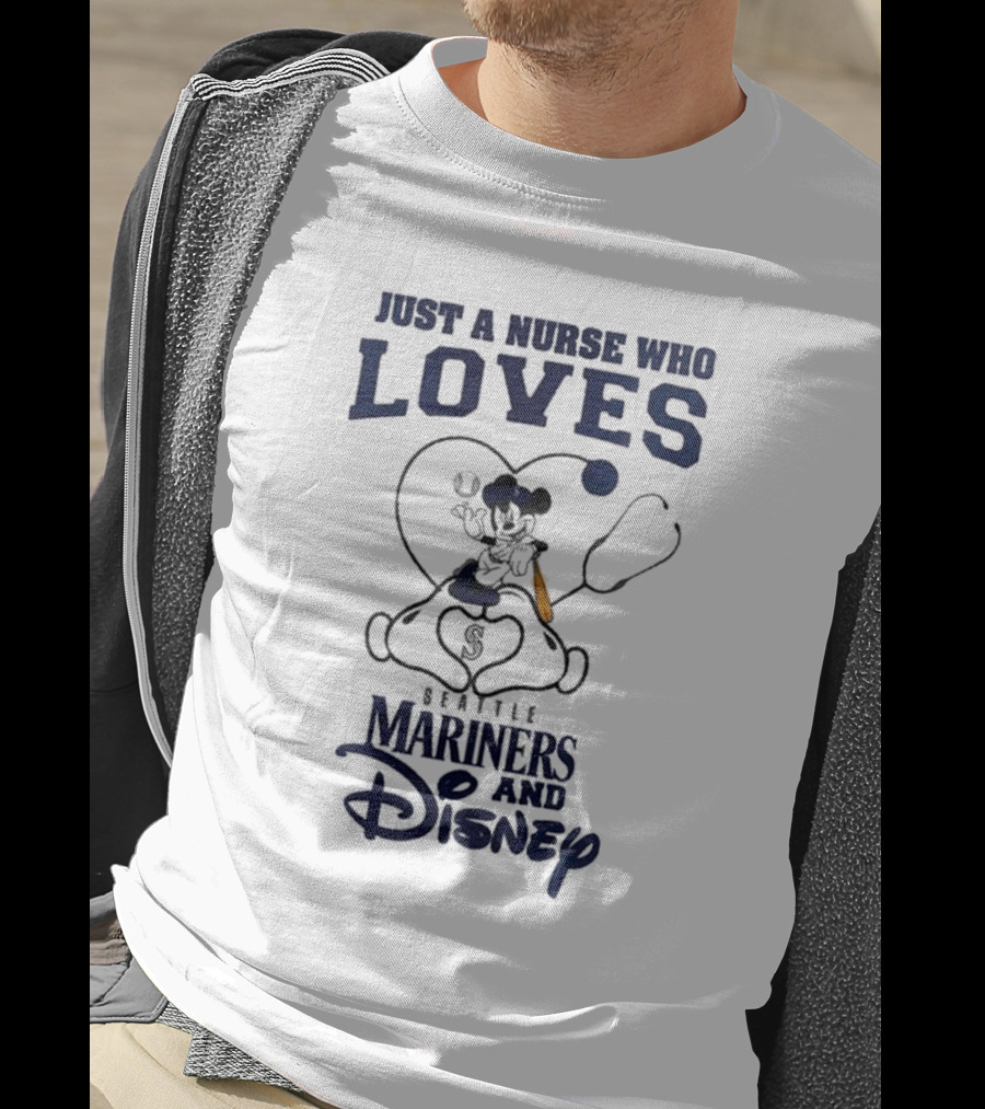 Seattle Mariners Disney Nurse Who Loves Baseball 2025 T-Shirt