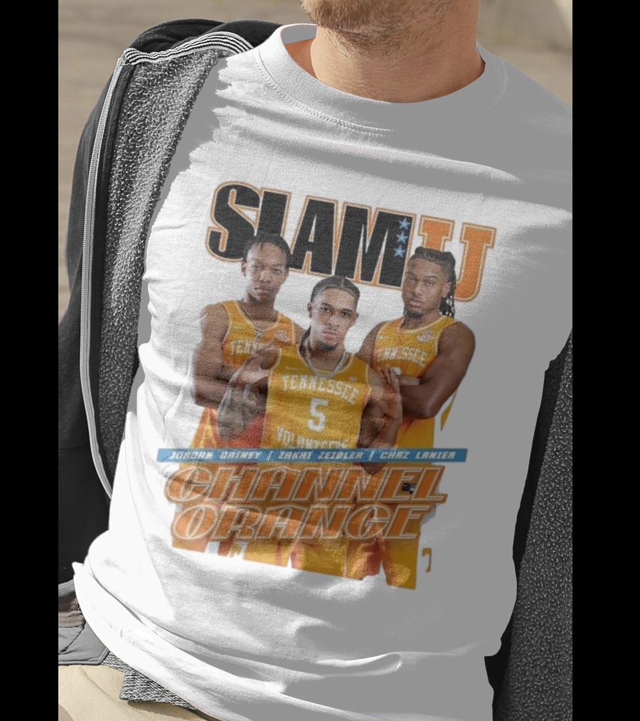 SLAMU Tennessee Volunteers Jordan Gainey Zakai Zeigler Chaz Lanier Channel Orange T-Shirt