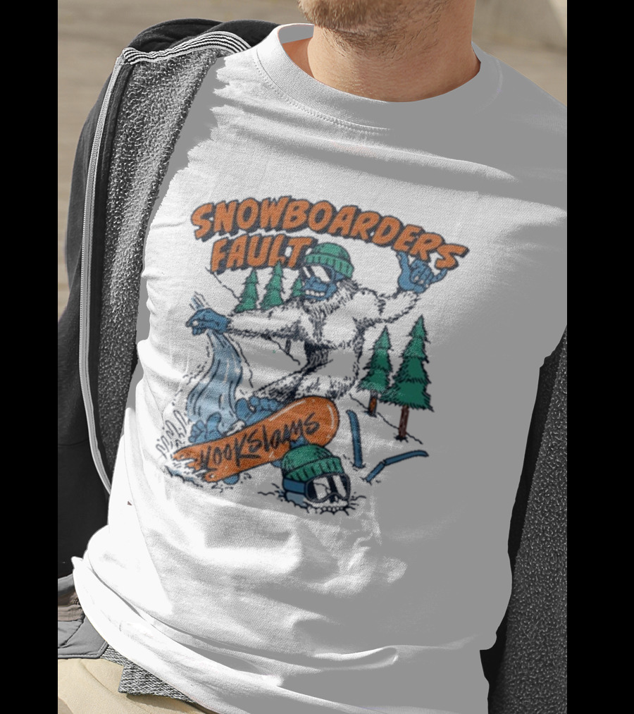 Kookslams Snowboarders Fault Monster Winter Sports Fun T-Shirt