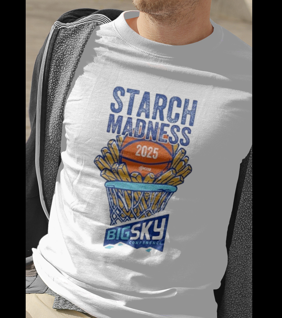 Big Sky Conference Starch Madness 2025 Basketball Theme T-Shirt