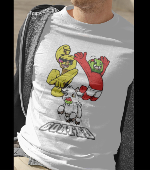 Sunny And Melon Goated Dance Characters With Sunglasses And Watermelon Head T-Shirt