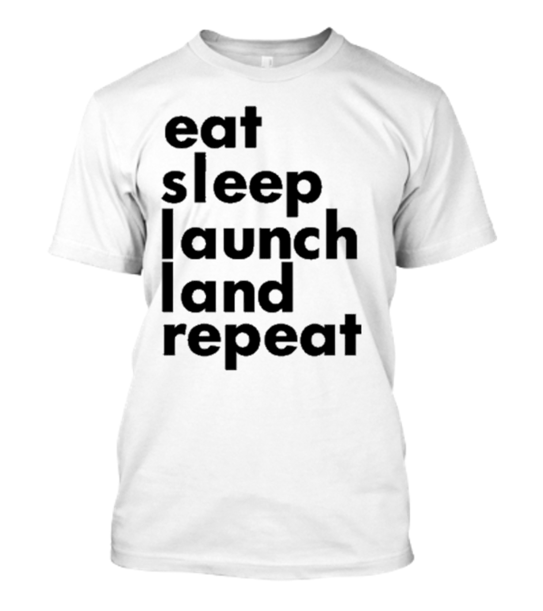 Space Chick Jen Eat Sleep Laugh Repeat T-Shirt