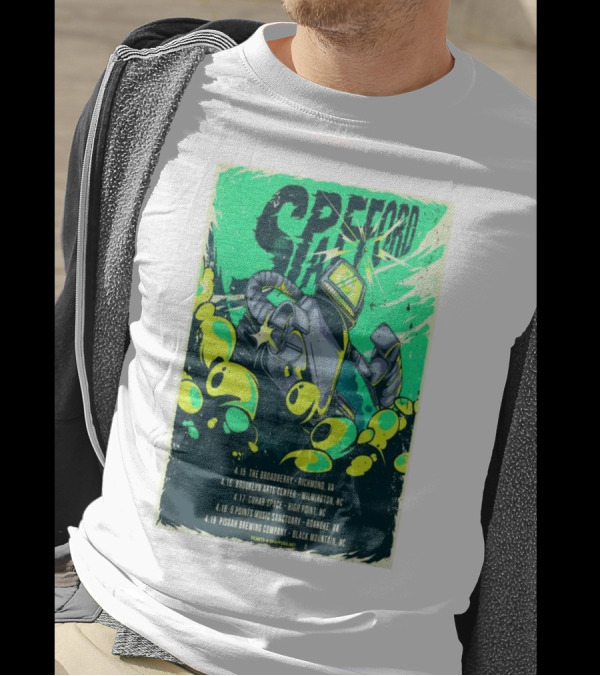 Spafford Southeast April 2025 Tour With Robot And Dates Richmond Wilmington High Point Roanoke Black Mountain T-Shirt