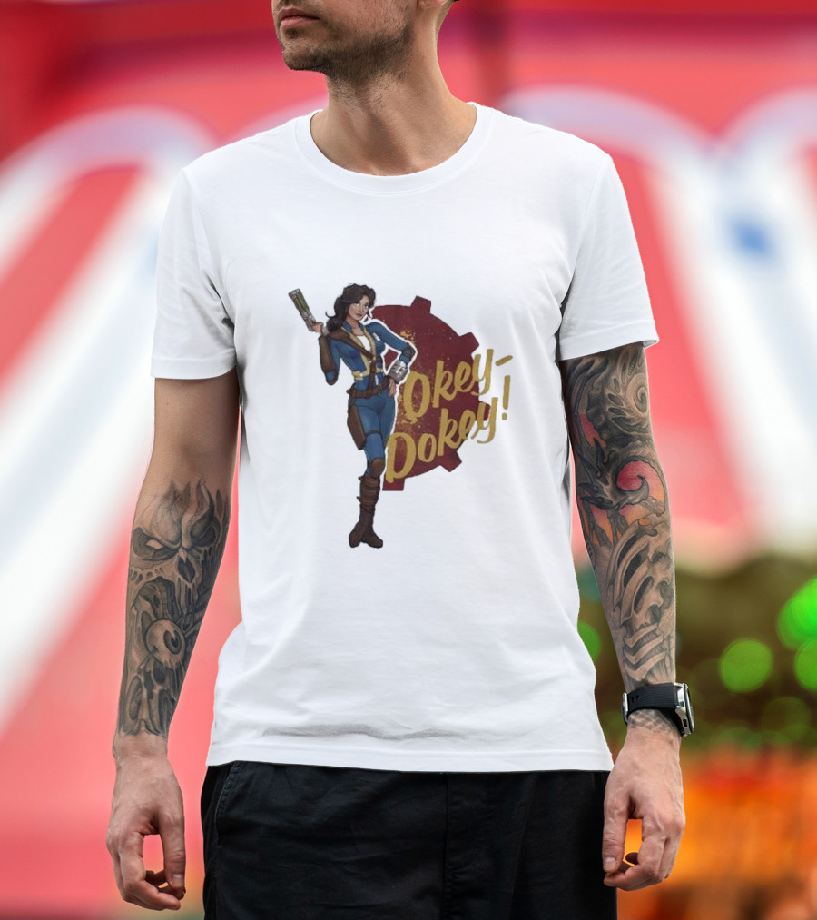 Spartan117gw Okey Dokey Gaming Vault Girl Retro Style T-Shirt