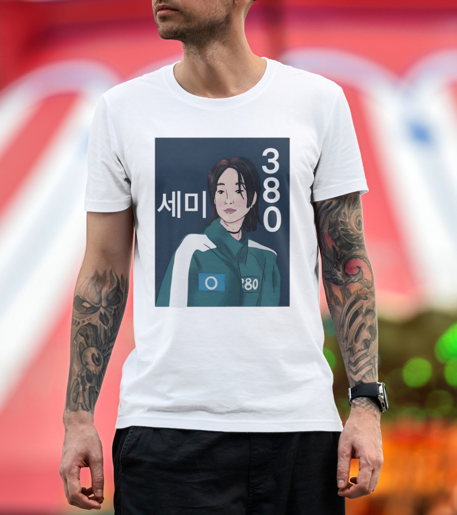 Squid Game Season 2 Se Mi Player 380 Korean Text Visual T-Shirt
