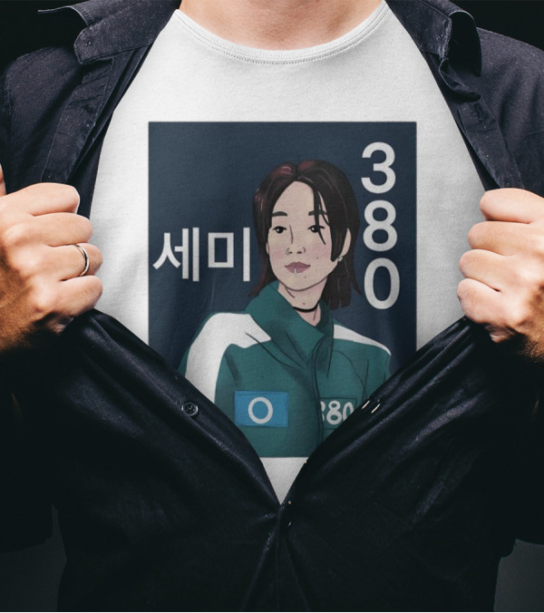 Squid Game Season 2 Se Mi Player 380 Korean Text Visual T-Shirt