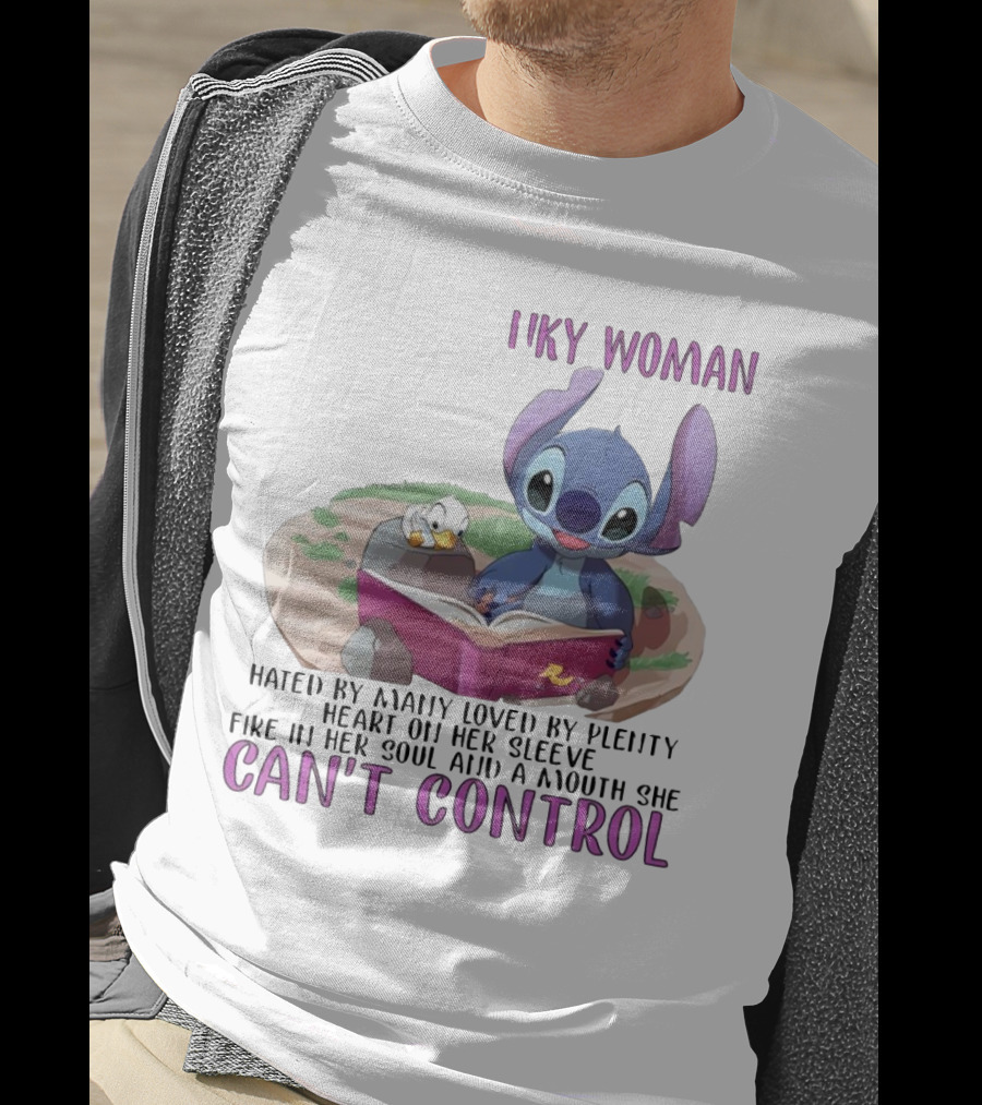 Cranky Woman Stitch Can't Control Hated By Many Loved By Plenty T-Shirt