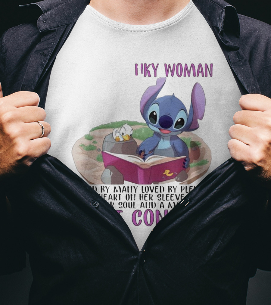 Cranky Woman Stitch Can't Control Hated By Many Loved By Plenty T-Shirt
