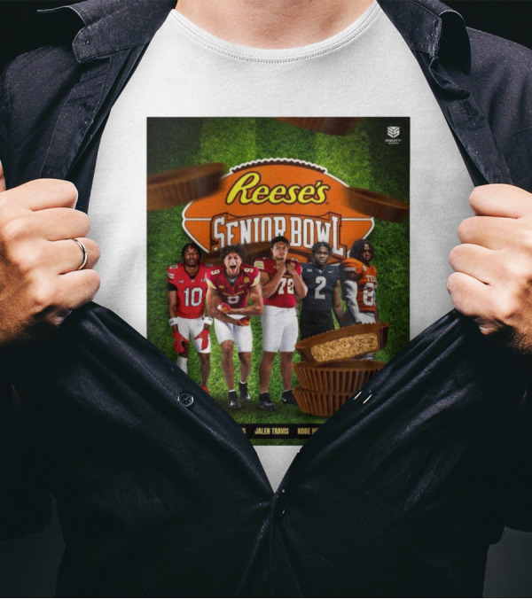Tai Felton Jayden Higgins Jalen Travis Kobe Hudson Barryn Sorrell 2025 Reese’s Senior Bowl Mobile AL T-Shirt