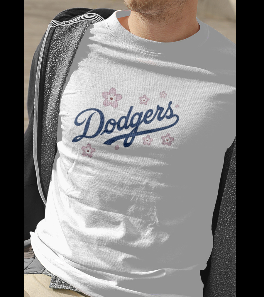 Takashi Murakami Dodgers 2025 Cherry Blossom Collaboration T-Shirt