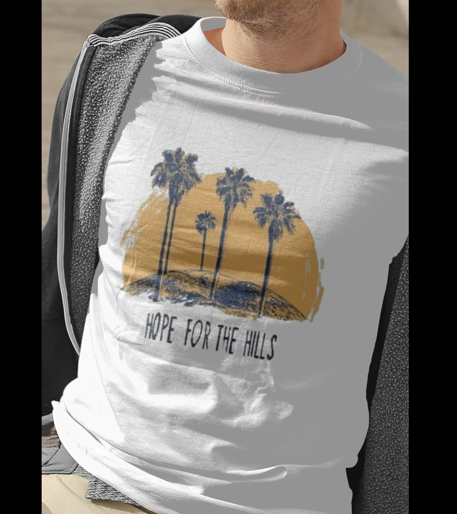 Tanner Christian Courtad Hope For The Hills Scenic Palms And Landscape T-Shirt