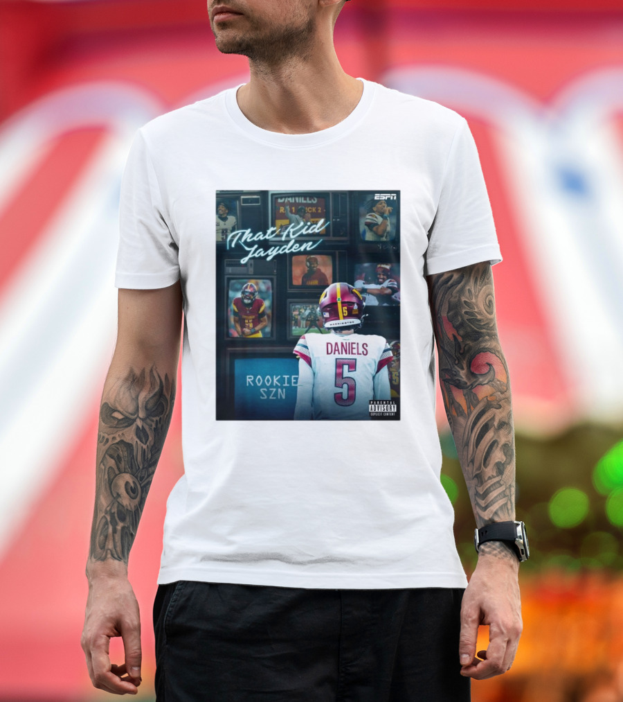 ESPN Rookie SZN That Kid Jayden Daniels Washington 5 T-Shirt