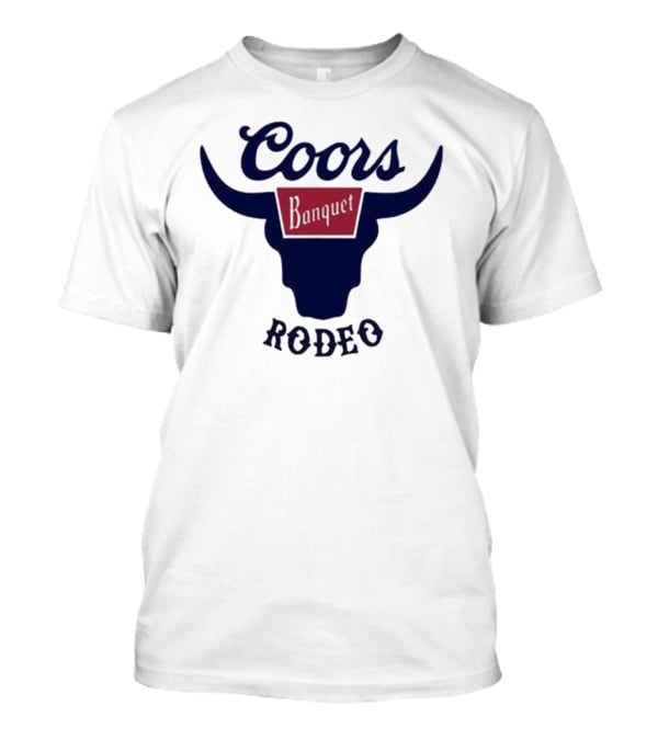Coors Banquet Rodeo Tara Fabulousbutevil Bull Horns T-Shirt