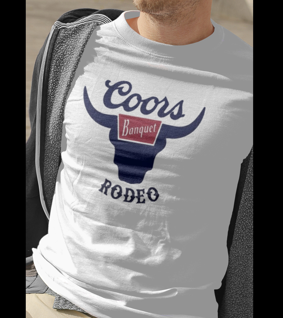 Coors Banquet Rodeo Tara Fabulousbutevil Bull Horns T-Shirt