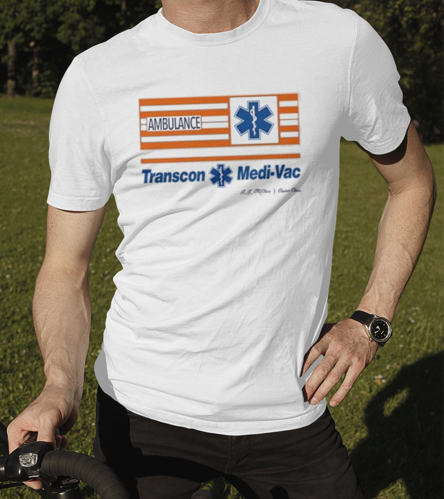 Transcon Medi-Vac Ambulance Cannonball Run E.M.T. Paramedic T-Shirt