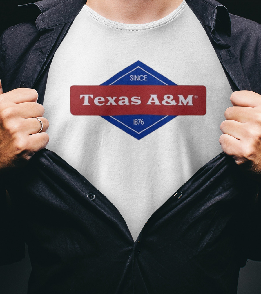 Texas A&M Since 1876 Diamond Logo T-Shirt