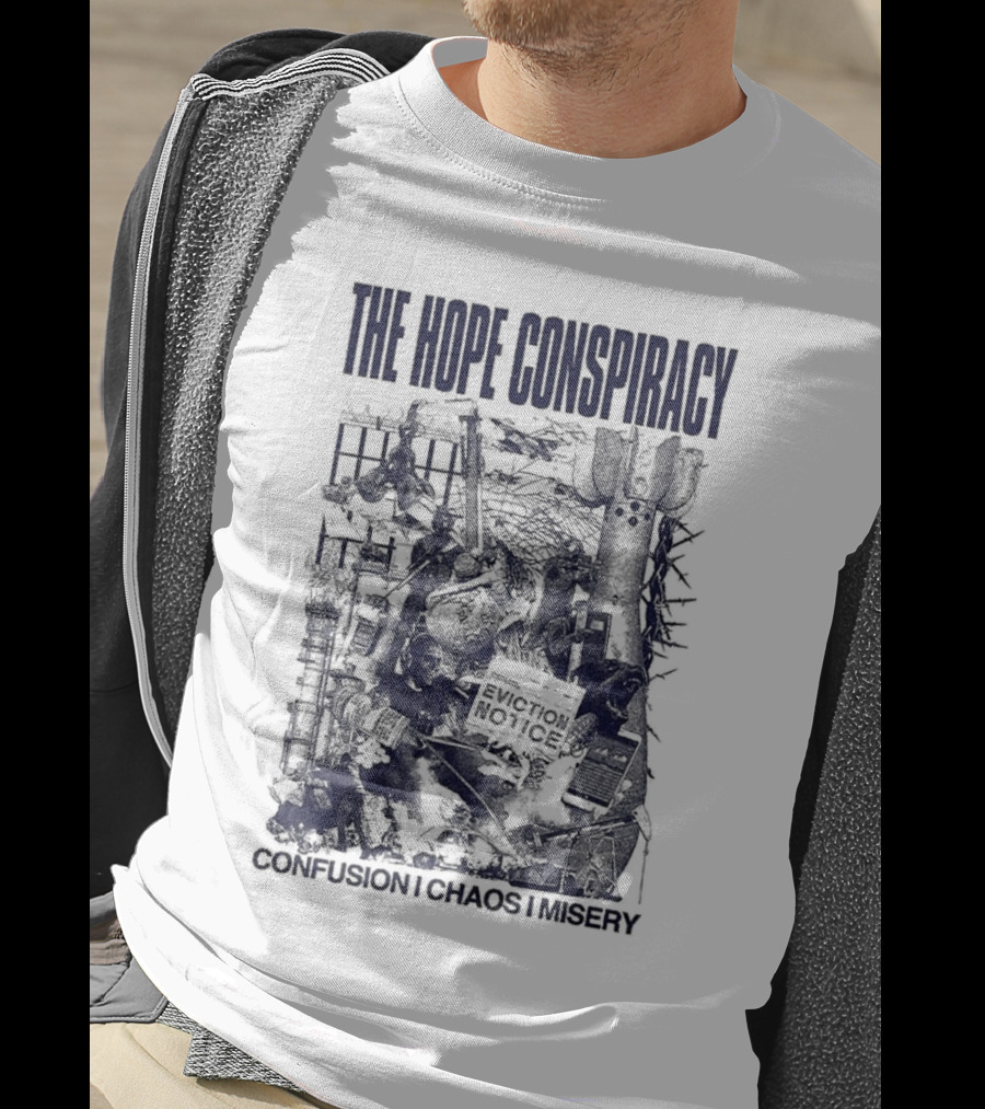 The Hope Conspiracy Branca CCM Natural Vintage-Style Imagery T-Shirt
