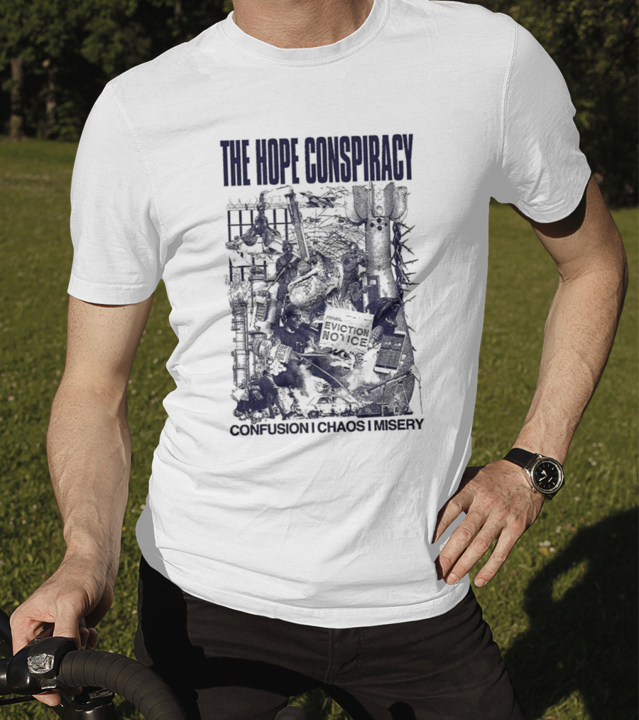 The Hope Conspiracy Branca CCM Natural Vintage-Style Imagery T-Shirt