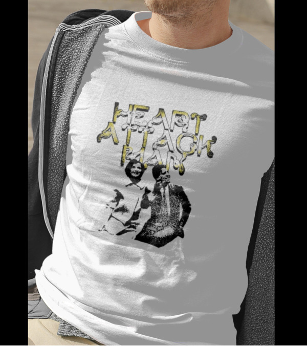 The Kennedys Heart Attack Man Sketched Character And Text T-Shirt
