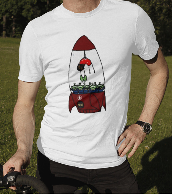 Kawhi Leonard Claw Dunk Rocket And Aliens Clippers T-Shirt