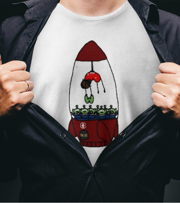 Kawhi Leonard Claw Dunk Rocket And Aliens Clippers T-Shirt
