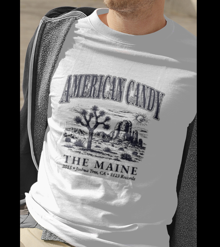 American Candy The Maine 2015 Joshua Thee CA 8123 Records T-Shirt