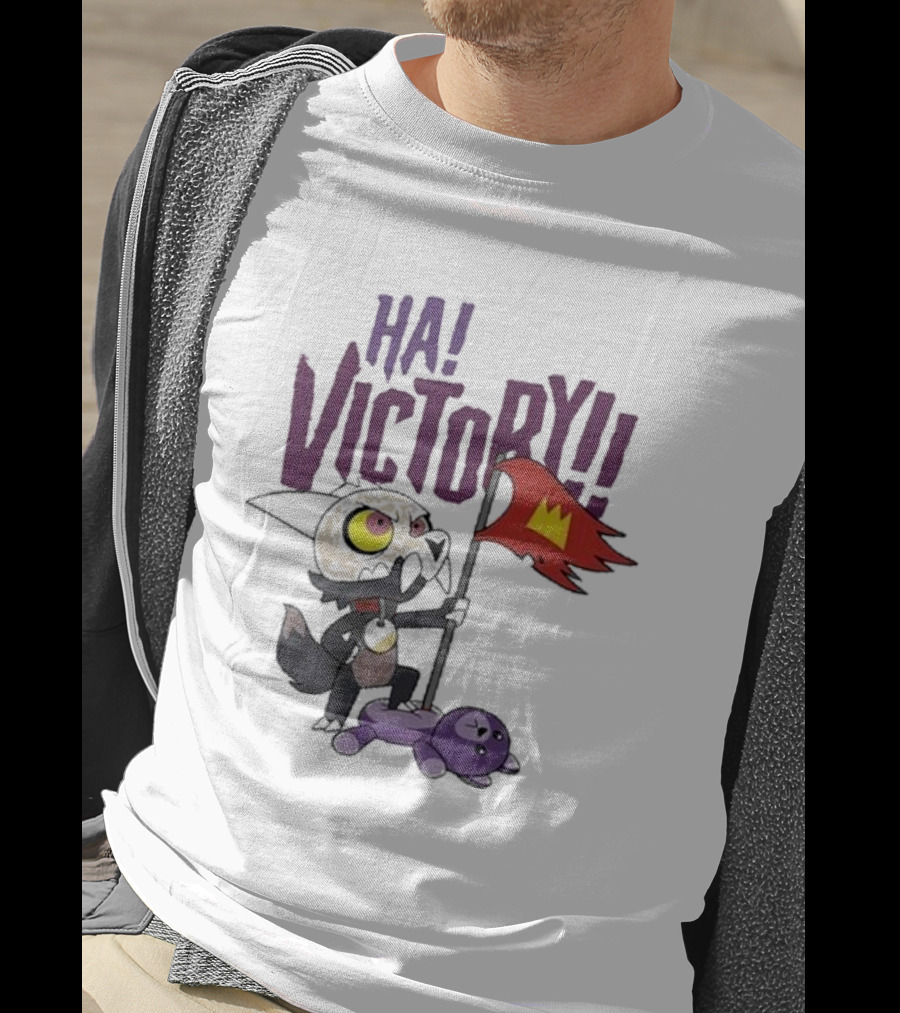 The Owl House Ha Victory King Character And Plush Toy Scene T-Shirt