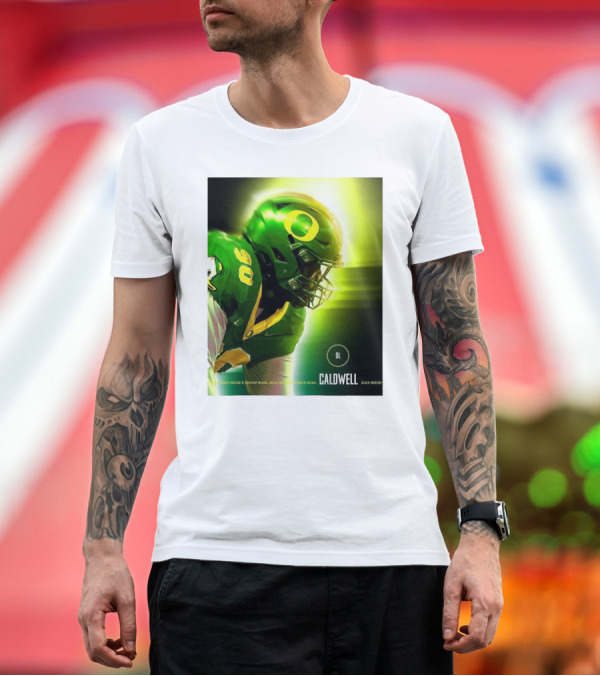Premium T-Shirt: 2025 Reese's Senior Bowl Oregon Ducks Caldwell Football T-Shirt 2025 Reese's Senior Bowl Oregon Ducks Caldwell Football T-Shirt