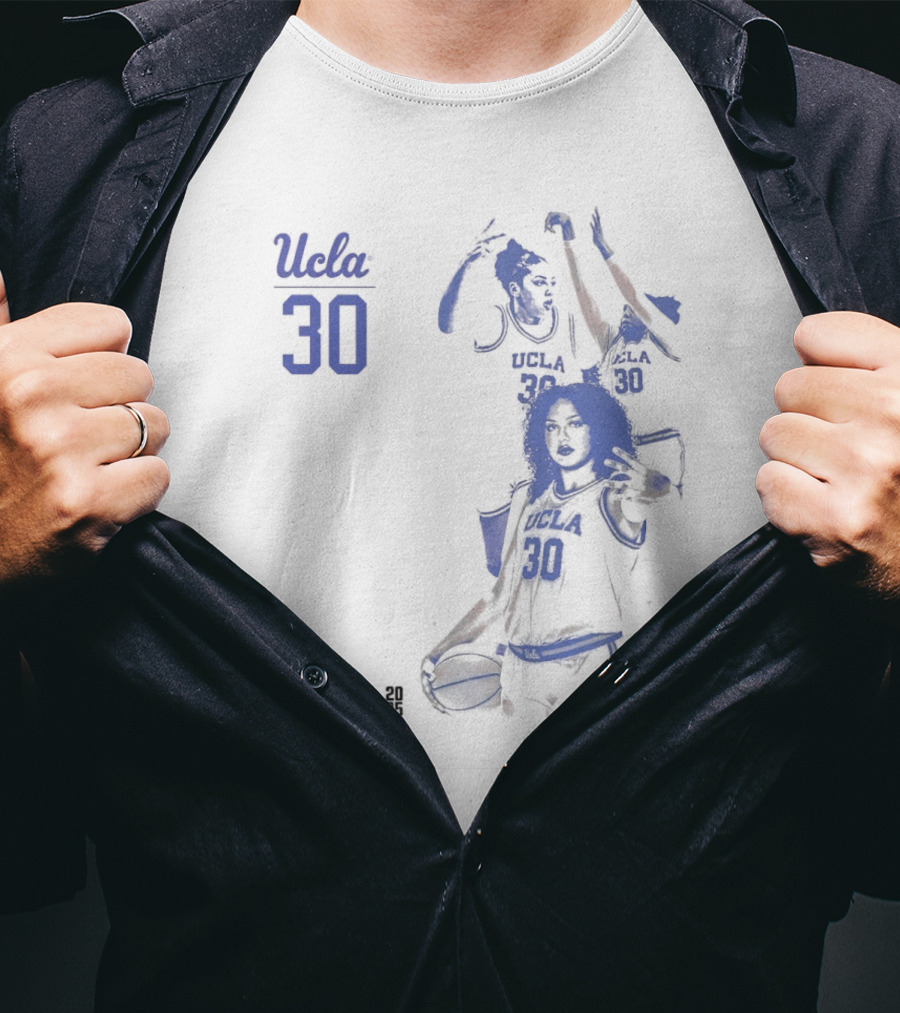 UCLA Bruins Basketball Timea Gardiner 2025 NCAA March Madness #30 T-Shirt