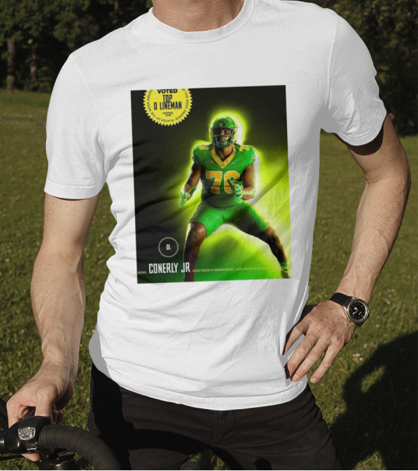 Voted Top Lineman Josh Conerly Jr 2025 Reese's Senior Bowl Oregon Ducks Football T-Shirt