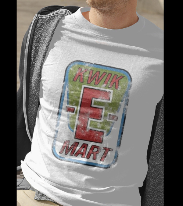 The Simpsons Kwik-E Mart Vintage Distressed Style T-Shirt