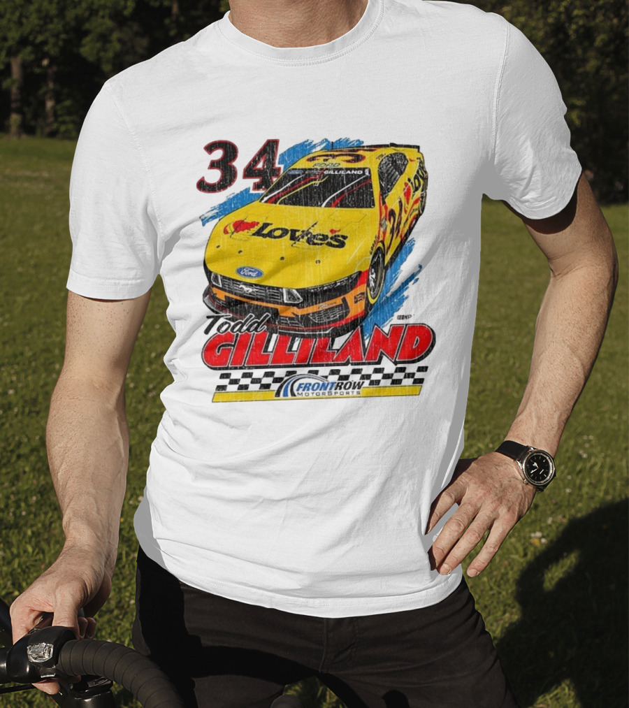 Todd Gilliland 34 Love's Front Row Motorsports Car T-Shirt