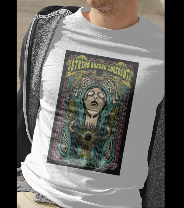 String Cheese Incident February 6-8 2025 Tabernacle Atlanta GA Psychedelic Design T-Shirt