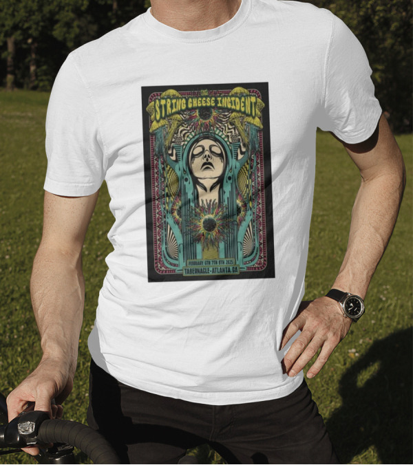 String Cheese Incident February 6-8 2025 Tabernacle Atlanta GA Psychedelic Design T-Shirt