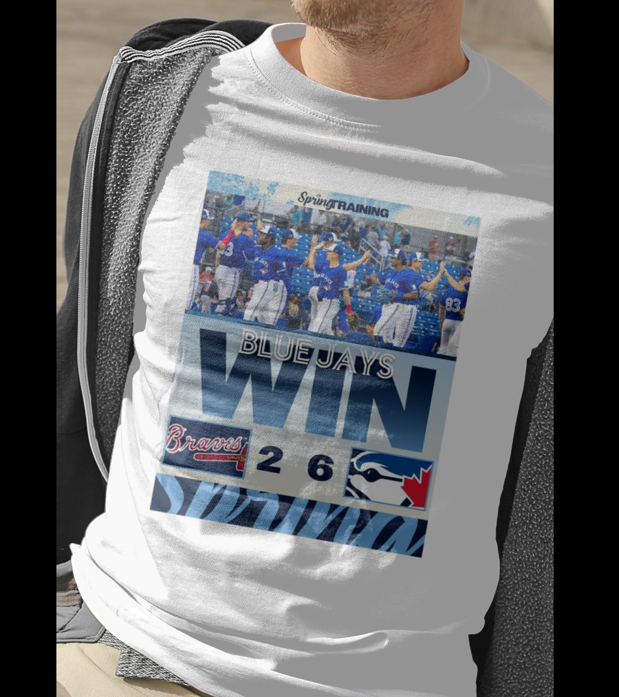 Blue Jays Win Over Braves 6-2 Spring Training T-Shirt