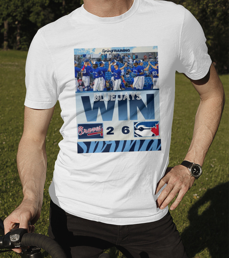 Blue Jays Win Over Braves 6-2 Spring Training T-Shirt