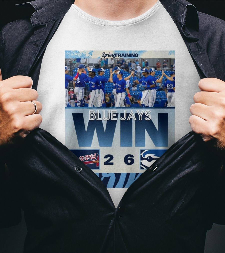 Blue Jays Win Over Braves 6-2 Spring Training T-Shirt